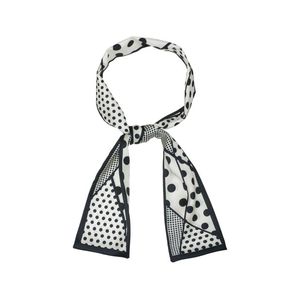 Unique Bargains - Skinny Scarves 50s Polka Dot Neck Wraps for Women ...