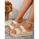 thumbnail image 2 of New Summer Style Women's Slip-resistant Wear-resistant Sandals, Fashion Buckle Design Home Lightweight Comfortable Shock-absorption Slipper, 2 of 5