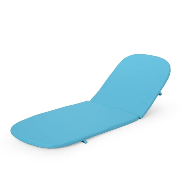 Mikael Chaise Lounge Cushion Blue 79 Inch Outdoor Patio Replacement Cushion for Lawn and Garden Seating Comfortable Water Resistant Fabric