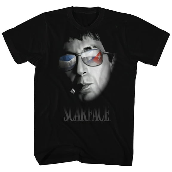 Scarface Cuban Aviators Black T-Shirt
