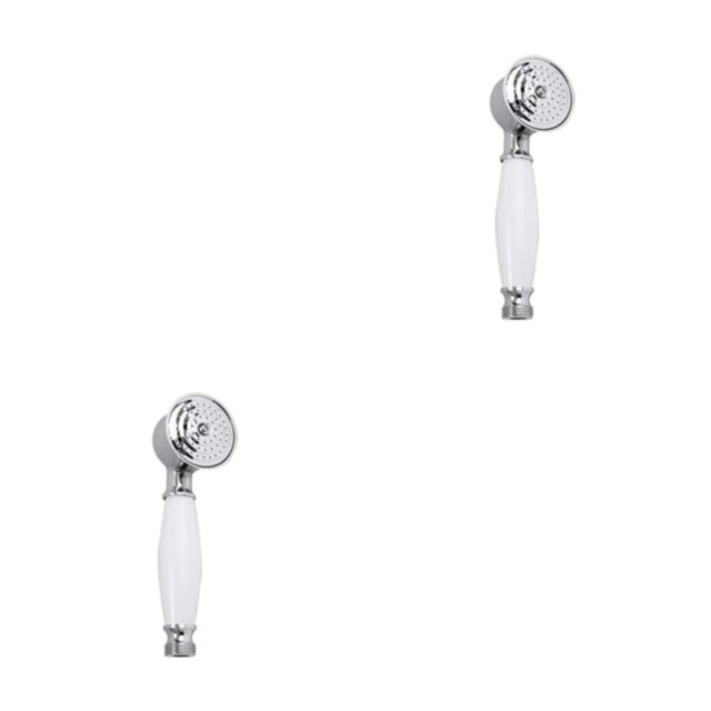 Billuyoard Cabezal de ducha Retro, grifo portátil montado en la pared, rociador, soporte para ducha de mano resistente al desgaste, cabezal Type6 NO6