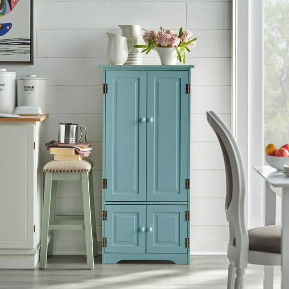 Simple Living Aston Tall Cabinet Antique Blue