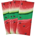 thumbnail image 5 of Red Watermelon Slices Seeds Tea Towels Set of 1 Green Watercolor Kitchen Dish Cloth with Hanging Loop, 18"x28"Lint-Free Absorbent Towel for Kitchen Drying Wiping and Cleaning, 5 of 6