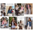 thumbnail image 5 of FreshPretty Cardigan Sweaters for Women Fall Long Sleeve Lightweight Knit,Button Front,Crewneck Drop Shoulder Business Casual Outfits,Soft Textured Cropped Sweater,Loose Daily Wear Travel Vacation, 5 of 8