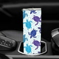 thumbnail image 6 of Sea Turtle Skinny Tumblers with Lids and Straws 20 OZ, Stainless Steel Water Bottle Travel Tumbler Cups, 6 of 6