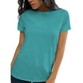 thumbnail image 6 of Womens Loose Fit Tshirts Short Sleeve Summer Tops Casual Workout Yoga Tunic T Shirts Tops, 6 of 6