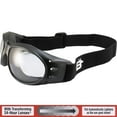 thumbnail image 3 of Birdz Eyewear Eagle Auto-Darkening Photochromic Sport Goggles Matte Black Frame with Clear-to-Smoke UV400 Lenses, 3 of 6