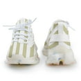 thumbnail image 4 of Aesthetic Green Beige And White Vertical Walking Shoes for Men Woman Lightweight Tennis Fashion Elastic Sports Shoes Cushion Basketball Shoes, 4 of 7