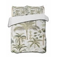 thumbnail image 2 of Green Palm Tree Tropical Twin XL Size Down Alternative Comforter, Lightweight Comforter Quilt Bedding Set with Pillow Shams Beach Summer Botanical All Seasons Bed Comforter Duvet Insert 68"x98", 2 of 7