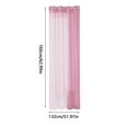 thumbnail image 3 of Pink Eyelet Voile Curtains, Sheer Light-Filtering Privacy Drapes for Bedroom, Living Room, Modern Rustic Home Decor (Single Panel), 3 of 4