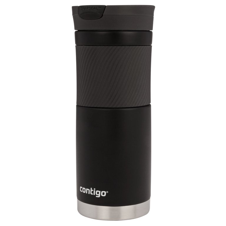 Contigo Byron Snapseal 20 Oz Vacuum-insulated Stainless Steel Travel Mug,  Matte Black 