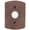 Bronze, variant on Emtek 2424FB 4-1/2" Height #4 Style Bronze Lighted Doorbell Rosette From The Sandcast