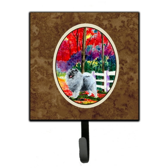 Carolines Treasures SS8432SH4 Keeshond Leash Holder or Key Hook, Small, Multicolor