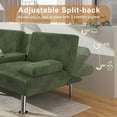 thumbnail image 4 of Homall Canapé-Lit Futon, Canapé Futon Ajustable, Canapé-Lit Moderne pour Salon, Bureau d'Affaires, Fauteuil Inclinable avec Porte-Gobelets, 4 of 7