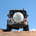thumbnail image 5 of Spare Tire Cover Watercolor Eucalyptus Leaves Wheel Protectors Weatherproof Spring Summer Leaf Tire Cover Universal for Trailer SUV Truck Camper Travel 13inch, 5 of 8