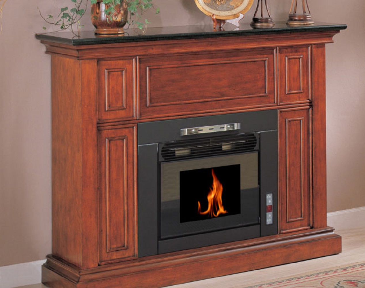 Dimplex Caprice 48 inch Electric Fireplace Mantel Package with Log - Oak,  DFP4743O - Walmart.com