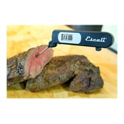 Escali DH3 Folding Digital Kitchen Thermometer, Stainless Steel Folding Probe Black, Universal