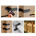 thumbnail image 3 of 4PCS 4x4 Strap Post Ties Black Deck Fence Post U Bracket Fence Post Brackets, 3 of 7