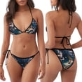 thumbnail image 3 of Balery Artistic Starry Sky Moon Book Pijama Estampado Bikini de Dos Piezas para Mujer - Conjunto de Bikini Ajustable Sexy y Cómodo para Playa, 3 of 6