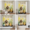 thumbnail image 6 of Spring Sheer Curtains 72 Inches Long, Brown Vintage Birds Cages Eggs Flowers Herbs Light Filering Curtains, Breathable Simi Curtain Privacy Drapes for Living Room Bedroom Lightweight Window Treatment, 6 of 9