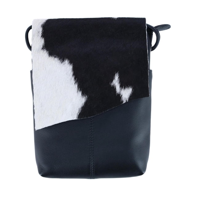 ILI Sac Bandoulière Western en Cuir à Imprimé Vache (Femmes)