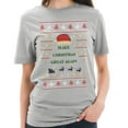 thumbnail image 3 of Plus Size Make Christmas Great Again Cotton Short Sleeve Graphic Shirt - Heather Grey 2XL, 3 of 4