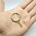 thumbnail image 1 of 5pcs/lot Car Key Chain Key Ring Bronze Rhodium Gold Round Split Keyrings Keychain Jewelry Making Wholesale DIY Car Keychain383 1pcs He Qiyong unisex, 1 of 1