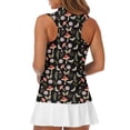 thumbnail image 5 of Whosucclay Mushrooms and Butterflies Golf Sleeveless Top for Women, Quick Dry Elastic for Hiking Sports, Half Zip V Neck Golf Shirt, 5 of 7