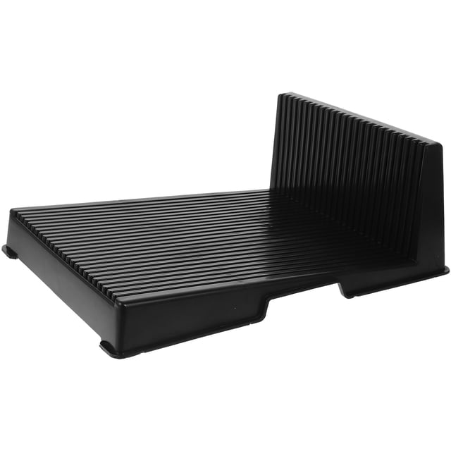 PCB Board Holder with 25 Slots for Circuit Board Storage in ABS Black Color Suitable for Many