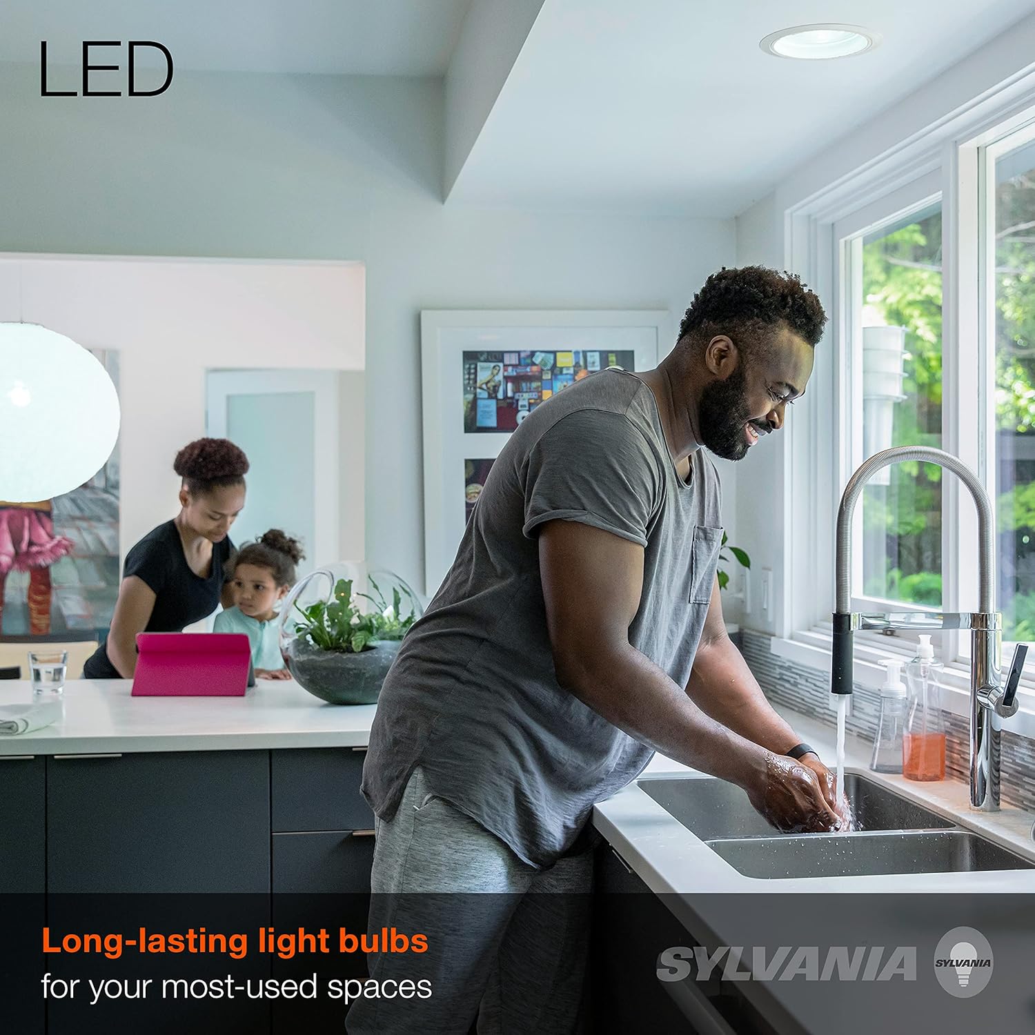 SYLVANIA LED 7.5W (65W Equivalent) Soft White Flood Light Bulbs, BR30, Med Base, Dimmable (6pk)