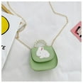 thumbnail image 1 of Little Girls' Cute Rabbit Crossbody Purse Small Bow Shoulder Bag Handbag for Kids - Green,Bunny, 1 of 5