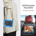 thumbnail image 5 of For iPad Mini 7th/6th Generation Case 8.3 inch 2024/2021, 360 Rotating Shockproof Cover with Stand, Screen Protector, Shoulder Strap, Sky Blue, 5 of 7