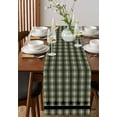 thumbnail image 3 of Table Runner Dresser Scarf 16 x 72 Inch Checkered Art Abstract Sage Green Plaid Stars Decor Table Runners Non-Slip Heat Kitchen Dining Table Decor for Indoor Outdoor Home Party Decoration, 3 of 7