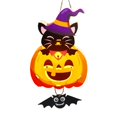 thumbnail image 1 of Luz De Calabaza De Halloween BLESIY Linterna Iluminada Decoración Bricolaje, 1 of 8