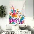 thumbnail image 4 of Colorful Tapestry, Cute Raindrops in Different Size in Gradient Colors Abstract Splash Style Design, Wall Hanging for Bedroom Living Room Dorm Decor, 60W X 80L Inches, Multicolor, by Ambesonne, 4 of 5