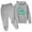 Gray, variant on Odeerbi Kids Boys Girls Winter Outfits Dinosaur Sweatsuits Children Fashion Casual Tracksuit Long Sleeve Dinosaur Print Hoodies Sweatpants Set Black