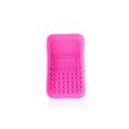 thumbnail image 1 of Alfombrilla de limpieza para brochas de maquillaje Jumpingount reutilizable antideslizante Rosa roja, 1 of 6