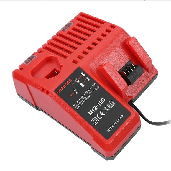 Rdeghly 12V-18V Lithium Battery Charger For Milwaukee M12-18C M18 Replacement Lithium Battery Charger, Lithium Battery Charger for Milwaukee