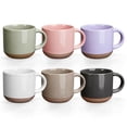 thumbnail image 1 of Tazas de café Gencywe Morandi Color Ceramic, 150 ml, juego de 6, 1 of 6