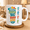 Black, variant on Personalized Fathers Day Mug Custom Small Footprints Big Daddy Love Gift for Dad