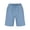 Light Blue -AA01, variant on Nestiefly Men's Linen Shorts Casual Summer Beach Short Pants Breathable Cotton Elastic Waist Drawstring with Pockets Light Blue L