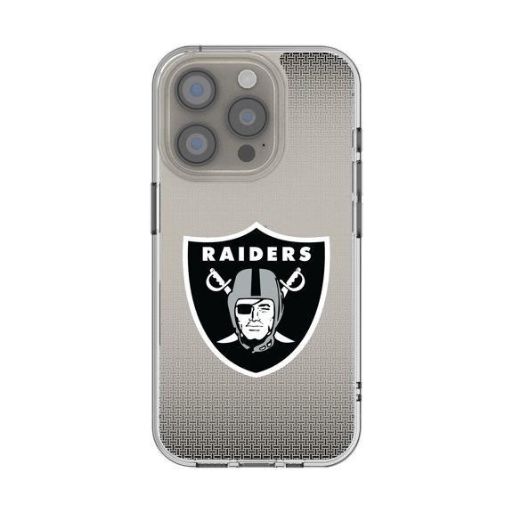 Las Vegas Raiders Linen Logo iPhone Clear Case
