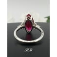 thumbnail image 5 of 12x6mm - 20x10mm Marquise Cut, Lab-Created Red Ruby Statement Ring, 925 Non-Plated Sterling Silver, 5 of 5