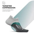 thumbnail image 3 of Feetures Elite Light Cushion No Show Tab Ankle Socks - Sport Sock with Targeted Compression - Stone Ivy , Small (1 Pair), 3 of 7