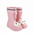 thumbnail image 2 of Cute Rain Boots for Women Big Eye Drawstring Cuff Mid Calf Rain Boots Waterproof Windproof Adjustable Slip On Garden Work Footwear, 2 of 6