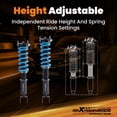 thumbnail image 4 of maXpeedingrods Coilover for Audi A8 Quattro 2004-2010, 24 Levels Damper Adjustable Coilovers Suspension Kit, Height Adjustable Shock Absorber Struts, T6 Upgraded Lowering Kits Blue, 4 of 5