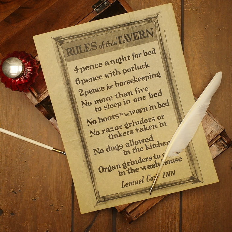 Old West Bar Rules Parchment Paper Tavern Sign Home Pub Man Cave Wall Poster Art Old West Bar Rules Parchment Paper Tavern Sign Home Pub Man Cave Wall Poster Art