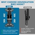 thumbnail image 4 of Housolution Bike Wall Mount - [1 Pack] EVA Foam Padded up to 48.5 lbs, Heavy-Duty Adjustable Bike Wall Hanger for Road, Mountain and Hybrid Bikes, Garage & Apartment, 4 of 7