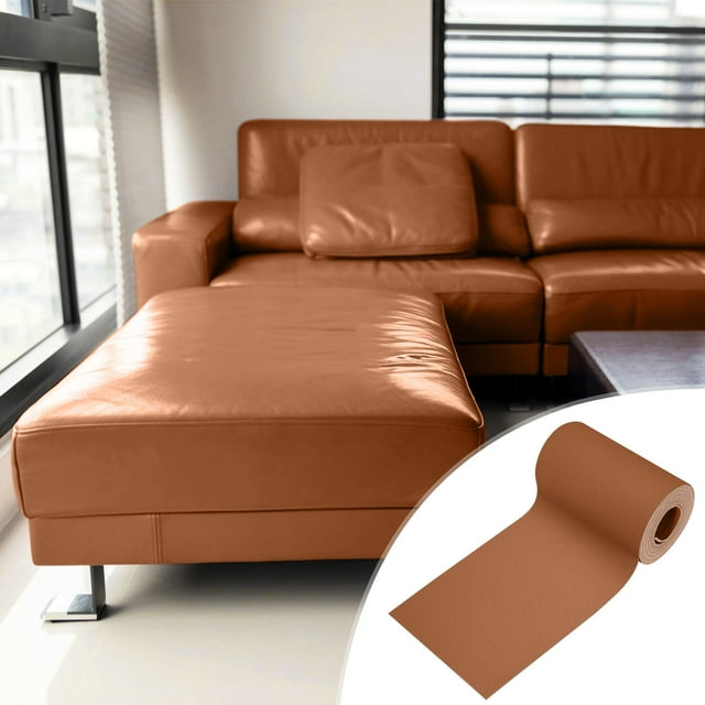 Fiudx Parche de Cuero, Kit de Reparación Duradero de Piel Sintética, Juego de Muebles de Reparación Rápida, Funda de Sofá Adhesiva Segura, Funda para Asiento de Coche, Solución de Bricolaje para El H