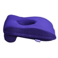 thumbnail image 3 of Almohada de terciopelo boca abajo, almohada de espuma viscoelástica de rebote, cojín para descansar la siesta, color morado, 3 of 8
